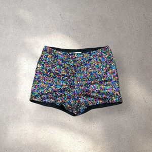 Vintage Charlotte Russe Multi-Coloured Sequin Shorts